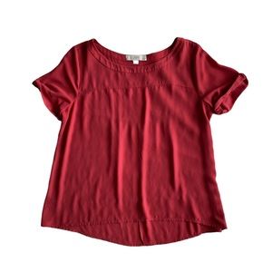 LOFT Flowy Pink Blouse